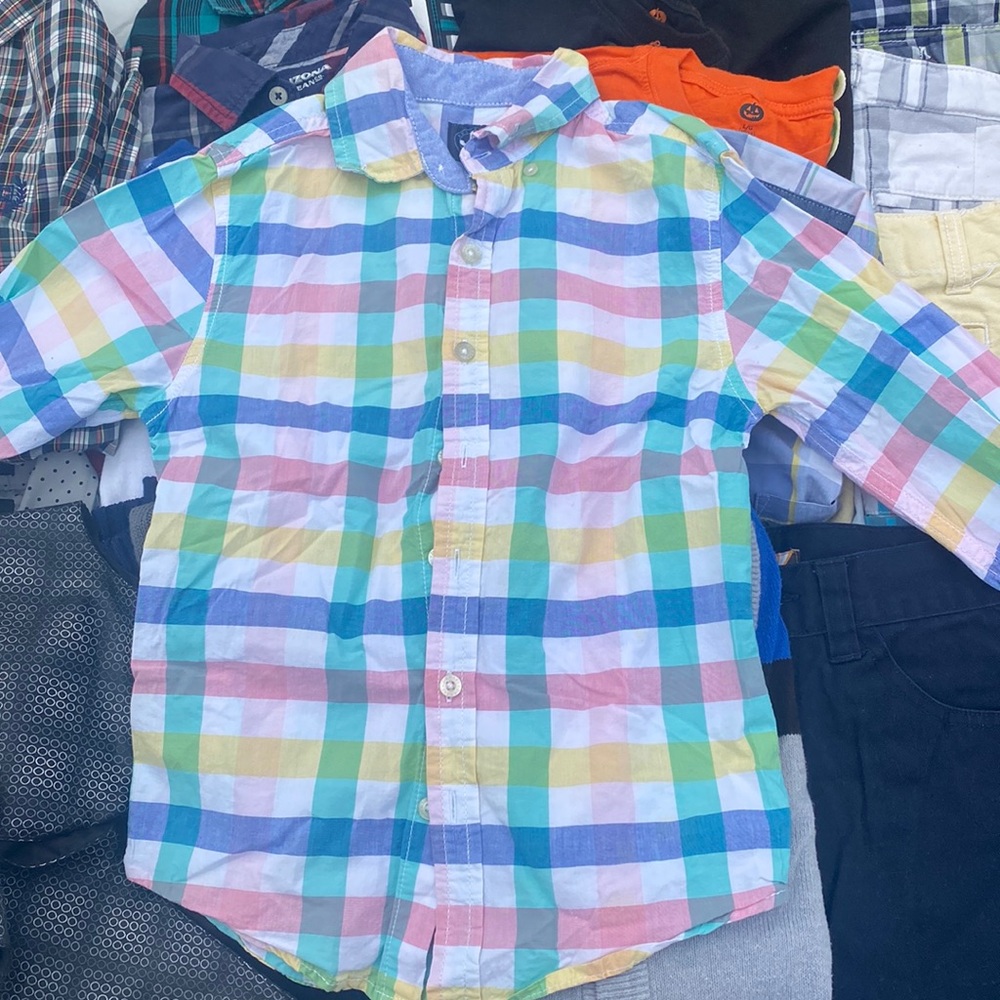 Boys plaid button up